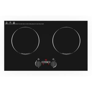 imageVBGK Electric Cooktop24 inch 220V Stove TopTouch and Knob ControlLED9 Power Levels Kids Lock ampTimerOverheat Protection5000W 3 burner electric cooktop2 Burner Induction Cooktop