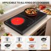 imageVBGK Electric Cooktop 110V 3600w Stove top 22 inch Countertop with 9 Power Levels LED touch control Overheat Protection Child Safety Lock amp Timer touch control 2 burer Electric cooktop