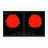 imageVBGK Electric Cooktop 110V 3600w Stove top 22 inch Countertop with 9 Power Levels LED touch control Overheat Protection Child Safety Lock amp Timer touch control 2 burer Electric cooktop