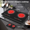 image:imageVBGK 24 Inch Electric Cooktop110V 3000W Electric Stove Top with LED touch Control8 Power Levels Kids Lock amp 4H TimerOverheat Protection stove 2 burner cooktop