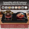 image:imageVBGK 24 Inch Electric Cooktop110V 3000W Electric Stove Top with LED touch Control8 Power Levels Kids Lock amp 4H TimerOverheat Protection stove 2 burner cooktop