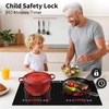 image:imageVBGK 24 Inch Electric Cooktop110V 3000W Electric Stove Top with LED touch Control8 Power Levels Kids Lock amp 4H TimerOverheat Protection stove 2 burner cooktop