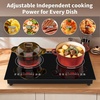 image:imageVBGK 24 Inch Electric Cooktop110V 3000W Electric Stove Top with LED touch Control8 Power Levels Kids Lock amp 4H TimerOverheat Protection stove 2 burner cooktop