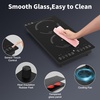 image:imageVBGK Electric Cooktop110V 2100W Electric Stove Top with LED touch Control9 Power Levels Kids Lock amp 2H TimerOverheat Protection stove12 Inch 2 burner cooktop