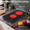 image:imageVBGK Electric Cooktop110V 2100W Electric Stove Top with LED touch Control9 Power Levels Kids Lock amp 4H TimerOverheat Protection stove12 Inch 2 burner cooktop