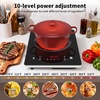image:imageVBGK Single Burner Electric Cooktop110V 1800W Electric Stove Top with LED Touch Control10 Power Levels 4HTimer Safety Lock portable cooktop Overheat protection