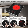 image:imageVBGK Single Burner Electric Cooktop110V 1800W Electric Stove Top with LED Touch Control8 Power Levels 4H Timer Safety Lockportable single burner cooktop Overheat protection