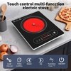 image:imageVBGK Single Burner Electric Cooktop110V 1800W Electric Stove Top with LED Touch Control8 Power Levels 4H Timer Safety Lockportable single burner cooktop Overheat protection