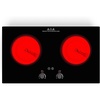 image:imageVBGK electric hobBuiltin Design and Countertop Stove Top with Knob ControlampTouch Control9 Power Level Timer amp Kid Safety Lock220V 2100W 2 burner electric hob2 Burner Induction Cooktop