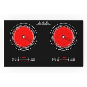 image:imageVBGK 24 Inch Electric Cooktop110V 3000W Electric Stove Top with LED touch Control8 Power Levels Kids Lock amp 4H TimerOverheat Protection stove 2 burner cooktop