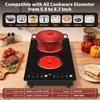 image:imageVBGK 2 burner cooktop110V 4000W 2 burner induction stove top with Brushed Panel LED touch Control induction cooker with 8 Power Levels Kids Lock amp 4H TimerDouble Burner Electric Cooktop