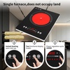 image:imageVBGK 2 burner cooktop110V 4000W 2 burner induction stove top with Brushed Panel LED touch Control induction cooker with 8 Power Levels Kids Lock amp 4H Timersingle electric burner