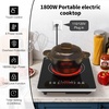 image:imageVBGK 2 burner induction cooktop110V 4000W 2 burner induction plate with Brushed Panel LED touch Control induction stove top with 10 Power Levels Kids Lock amp 4H Timersingle electric burner