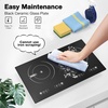 image:imageVBGK Double Induction Cooktop110V 2300w 2 burnerinduction cooktop2 burner Hot Plate Electric burner withLCD Touch Screen 9 Levels Settings Child Safety Lock ampTimerDouble Electric Cooktop