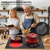 image:imageVBGK Double Induction Cooktop110V 2300w 2 burnerinduction cooktop2 burner Hot Plate Electric burner withLCD Touch Screen 9 Levels Settings Child Safety Lock ampTimer3 Burners Electric Cookto