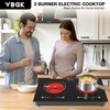 image:imageVBGK Double Induction Cooktop110V 2300w 2 burnerinduction cooktop2 burner Hot Plate Electric burner withLCD Touch Screen 9 Levels Settings Child Safety Lock ampTimerDouble Electric Cooktop
