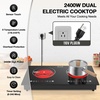 image:imageVBGK Double Induction Cooktop110V 2300w 2 burnerinduction cooktop2 burner Hot Plate Electric burner withLCD Touch Screen 9 Levels Settings Child Safety Lock ampTimerDouble Electric Cooktop