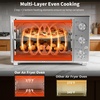 image:imageVBGK French Door Air Fryer Oven Combo 35 QT Extra Large Oven  18Slice Convection Oven3Control KnobsBake Broil Toast Grilled Meat Keep WarmStainless SteelIncludes 2Pizza Racks