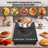 image:imageVBGK Single Burner Induction CooktopHot Plate with 6 Cooking Modes portable cooktop with LCD touch control9 Levels amp4H Timer1800W 110V Portable induction Cooktopdouble induction cooktop