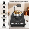 image:imageVBGK Single Burner Induction CooktopHot Plate with 6 Cooking Modes portable cooktop with LCD touch control9 Levels amp4H Timer1800W 110V Portable induction Cooktopdouble induction cooktop