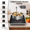image:imageVBGK Single Burner Induction CooktopHot Plate with 6 Cooking Modes portable cooktop with LCD touch control9 Levels amp4H Timer1800W 110V Portable induction Cooktopsingle burner induction cooktop