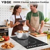 image:imageVBGK Single Burner Induction CooktopHot Plate with 6 Cooking Modes portable cooktop with LCD touch control9 Levels amp4H Timer1800W 110V Portable induction Cooktopdouble induction cooktop