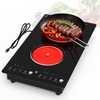 image:imageVBGK 2 burner cooktop110V 4000W 2 burner induction stove top with Brushed Panel LED touch Control induction cooker with 8 Power Levels Kids Lock amp 4H TimerDouble Burner Electric Cooktop