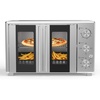 image:imageVBGK French Door Air Fryer Oven Combo 35 QT Extra Large Oven  18Slice Convection Oven3Control KnobsBake Broil Toast Grilled Meat Keep WarmStainless SteelIncludes 2Pizza Racks