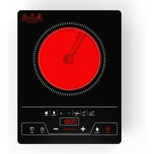 image:imageVBGK Double Induction Cooktop110V 2300w 2 burnerinduction cooktop2 burner Hot Plate Electric burner withLCD Touch Screen 9 Levels Settings Child Safety Lock ampTimerSingle Burner Electric Cooktop